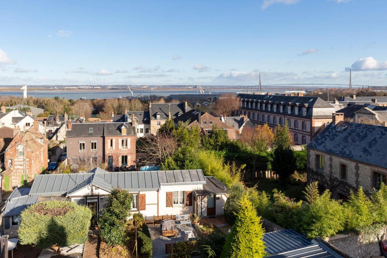 La-Haut - 3 Panorama Of The Estuary - City Center Honfleur Exteriér fotografie
